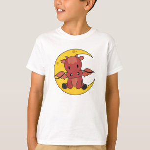 Camiseta Dragon Moon Buenas Noches Dragon Fantasía