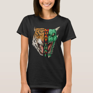 Camiseta Dragón Muay Tailandés Y Thaiboxing Cabeza De Tigre