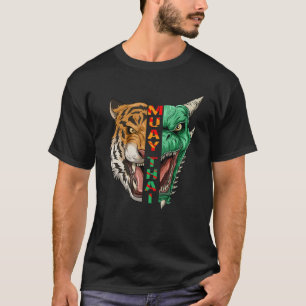 Camiseta Dragón Muay Tailandés Y Thaiboxing Cabeza De Tigre