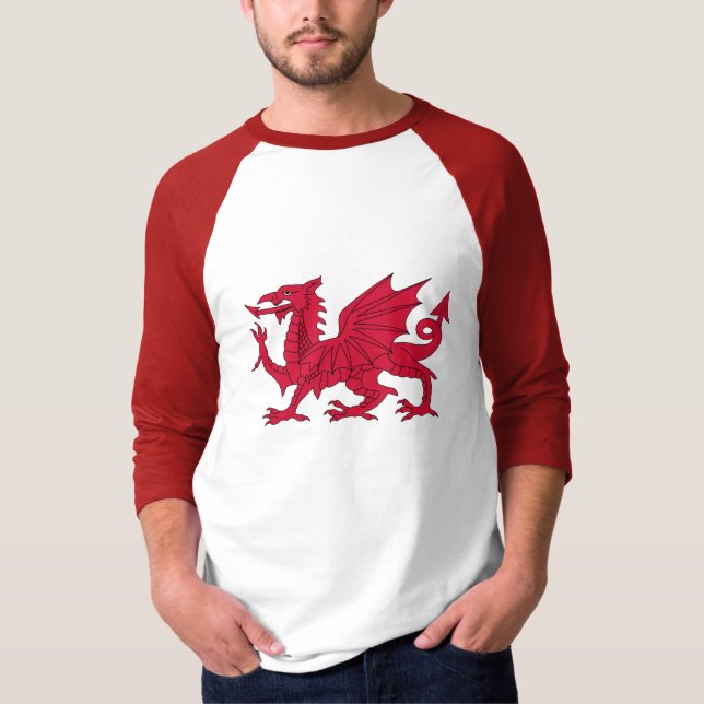 Camiseta Dragón nacido Galés con el poema (Anverso)
