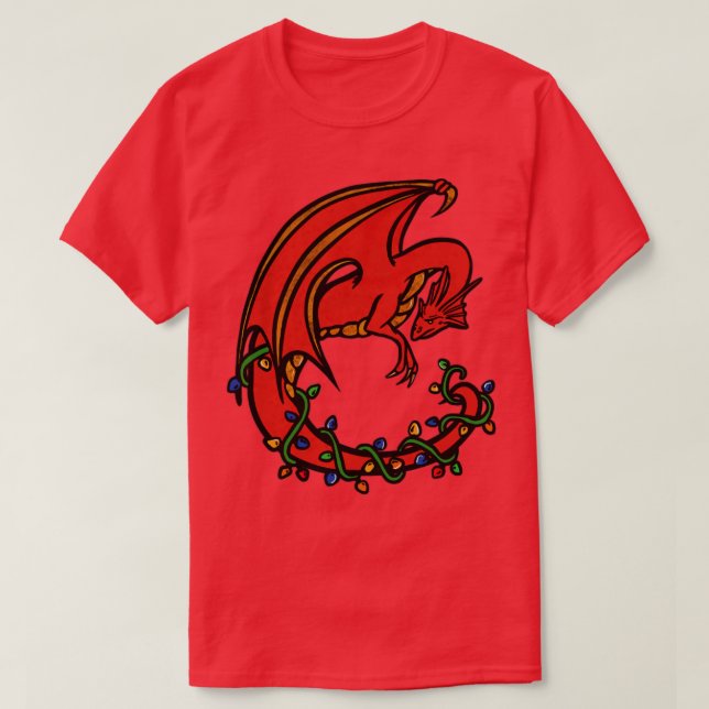 Camiseta Dragón navidad (Diseño del anverso)