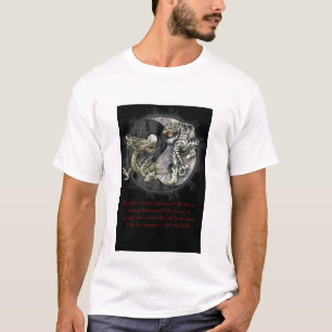 Camiseta Dragón negro/tigre blanco