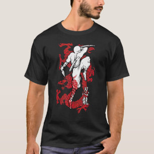 Camiseta Dragón Ninja Cultura Guerrero japonés Shinobi