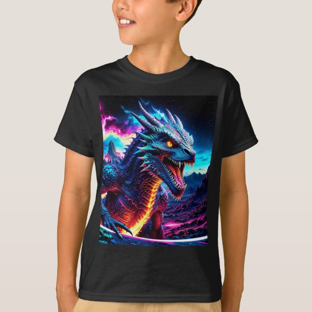 Camiseta Dragón nocturno (Anverso)