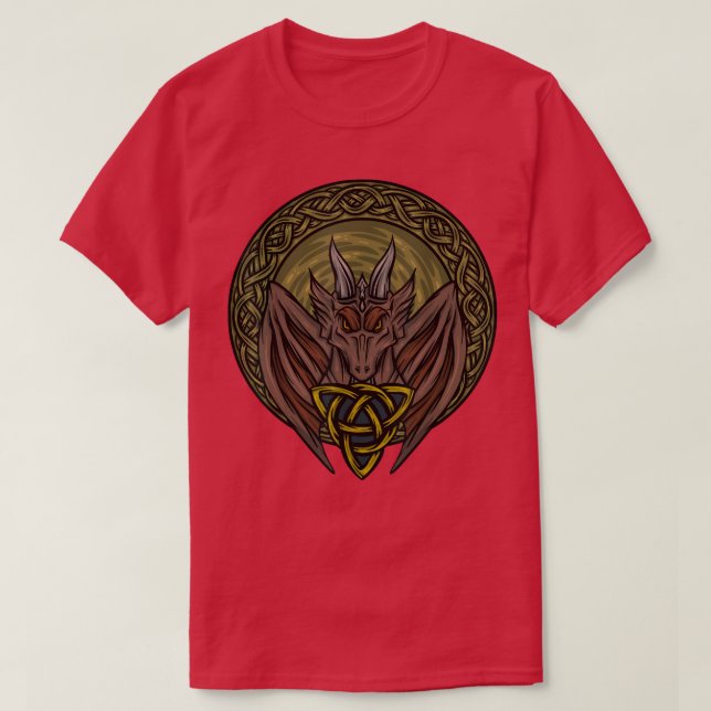 Camiseta Dragón noruego de Dungeon Lover Drago Celta (Diseño del anverso)