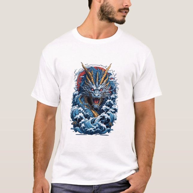 Camiseta Dragón oceánico (Anverso)