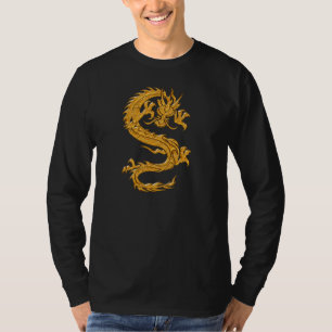 Camiseta Dragón oriental de oro 04