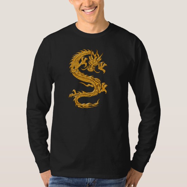 Camiseta Dragón oriental de oro 04 (Anverso)