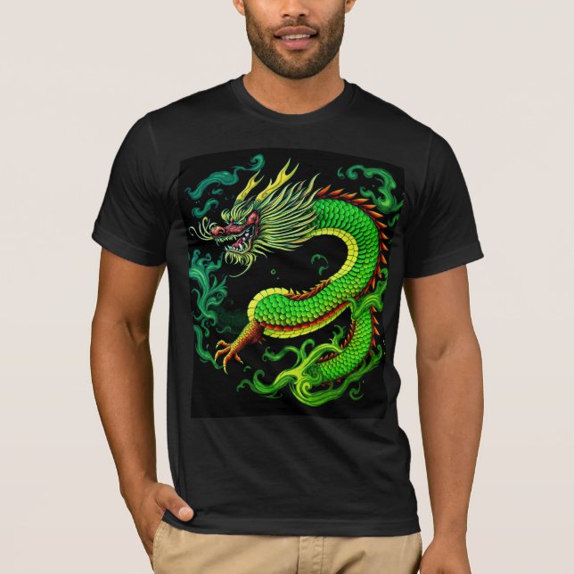 Camiseta Dragón oriental místico (Anverso)