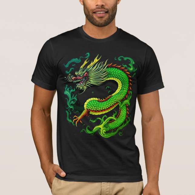 Camiseta Dragón oriental místico (Anverso)