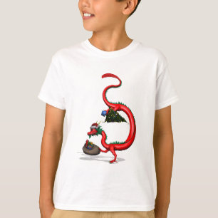 Camiseta Dragón oriental rojo