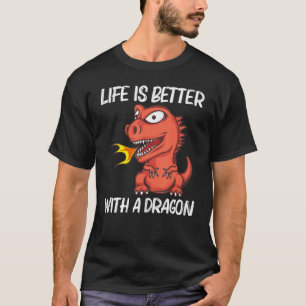 Camiseta Dragón Para Hombres Las Mujeres Incendian La Criat