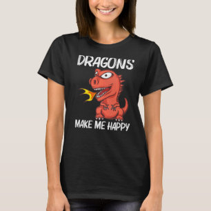Camiseta Dragón Para Hombres Mujeres Incendios Criatura De