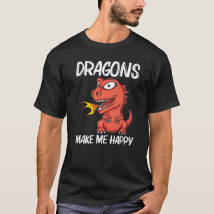 Camiseta Dragón Para Hombres Mujeres Incendios Criatura De