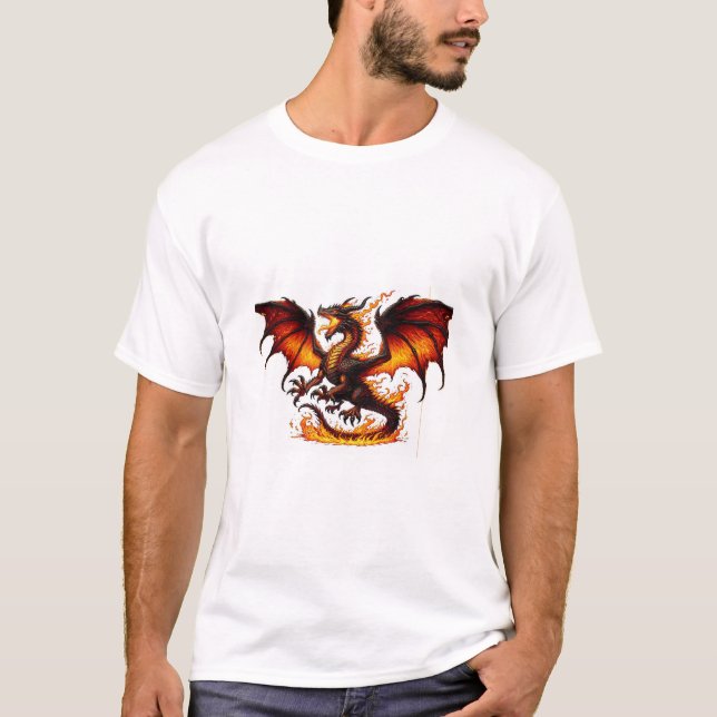 Camiseta Dragon para respirar fuego (Anverso)