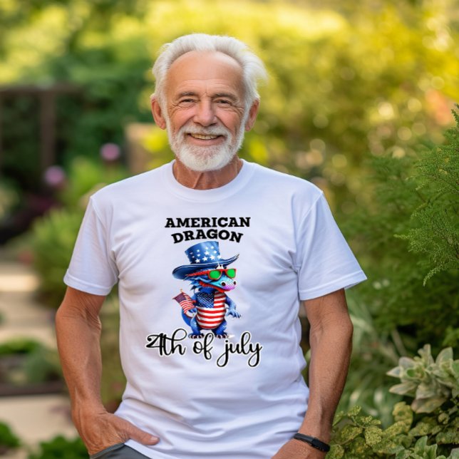 Camiseta Dragón Patriótico con Gafas de Sol (Subido por el creador)