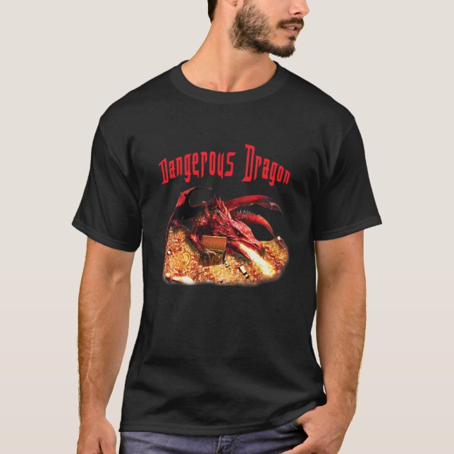 Camiseta Dragón peligroso para niños (Anverso)