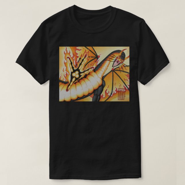 Camiseta Dragón Pesadilla  (Diseño del anverso)