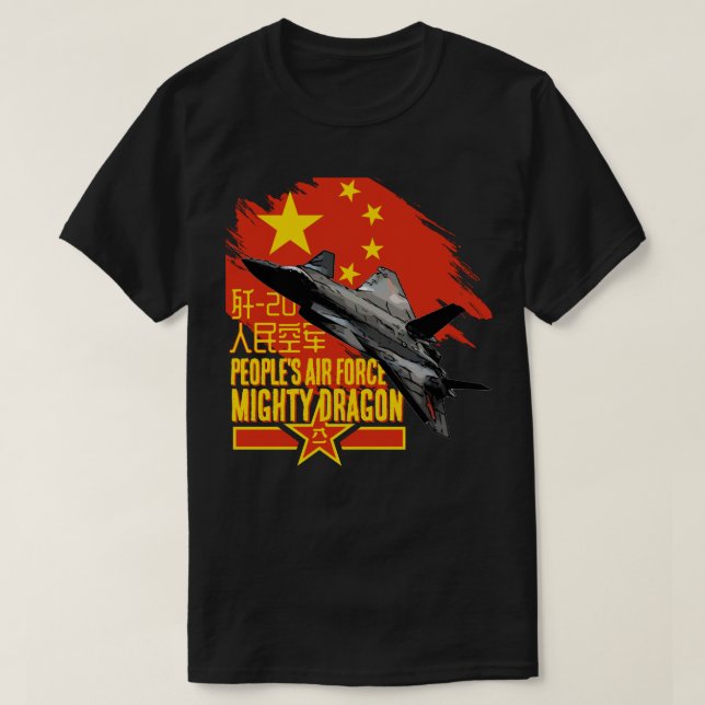 Camiseta Dragón poderoso de PLAAF (Diseño del anverso)