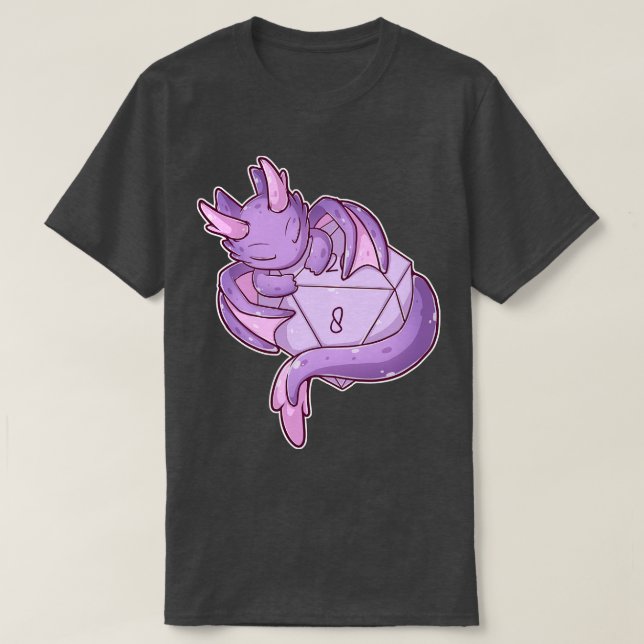 Camiseta Dragón púrpura (Diseño del anverso)