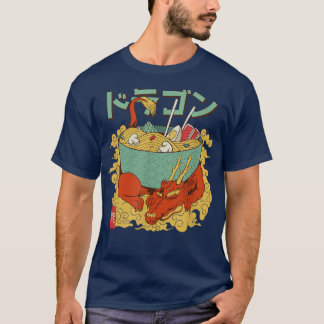 Camiseta Dragon Ramen Anime Noodles Kawaii Japonés Japón