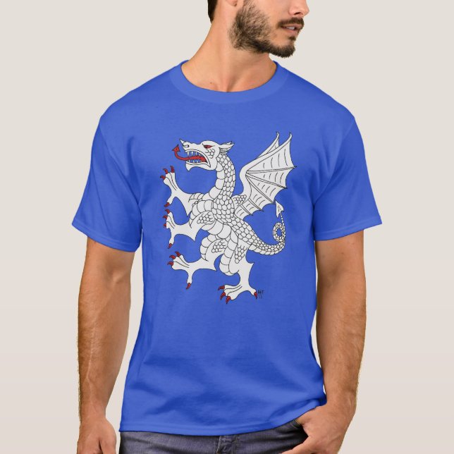 Camiseta Dragon Rampant (Blanco) (Anverso)