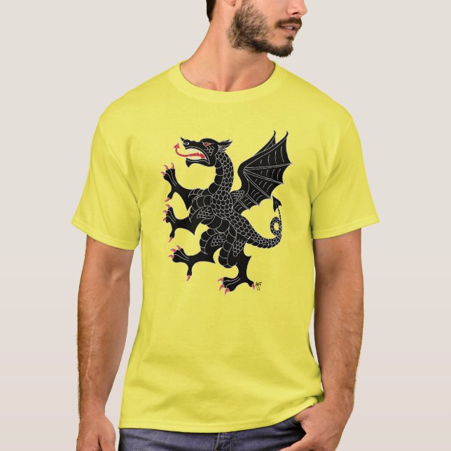 Camiseta Dragón rampante sable (Anverso)
