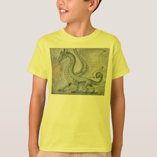 Camiseta Dragón respirador de incendios (Anverso)
