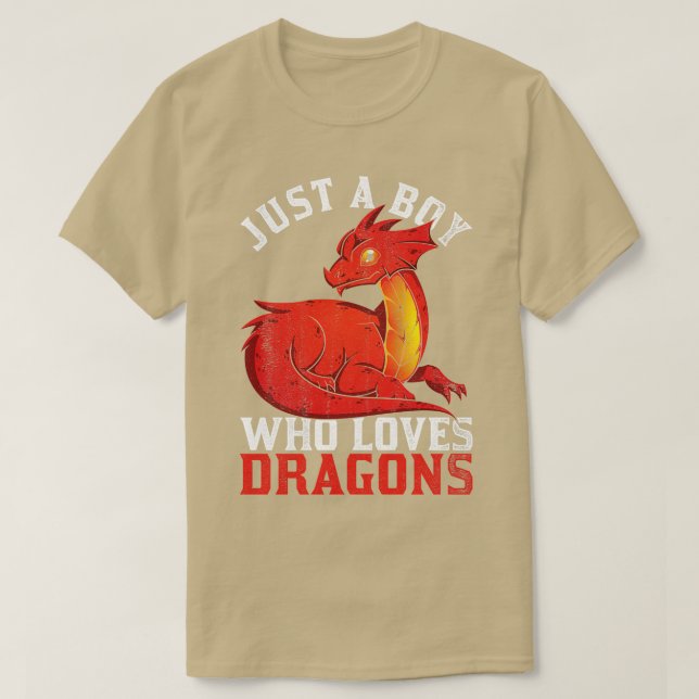 Camiseta Dragón Retro Boy Dragon (Diseño del anverso)