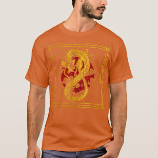 Camiseta Dragón retro japonés de onda volcánica - arte japo