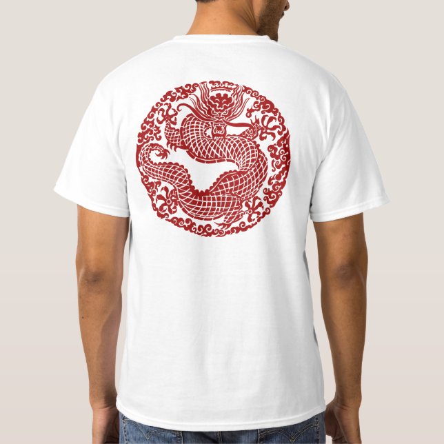 Camiseta Dragón rojo (Reverso)