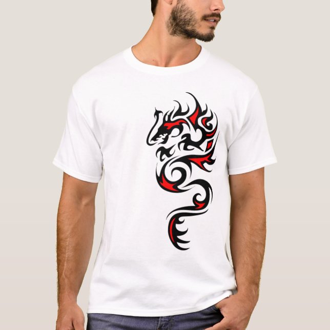 Camiseta Dragón rojo (Anverso)