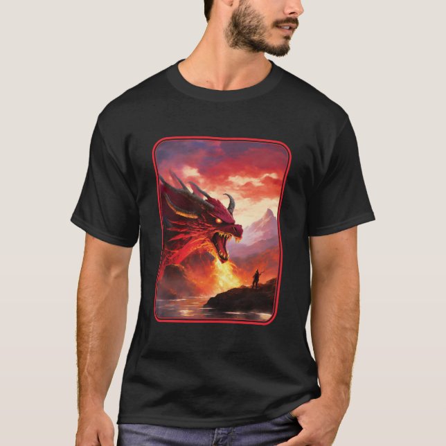 Camiseta Dragón Rojo #1 (Anverso)