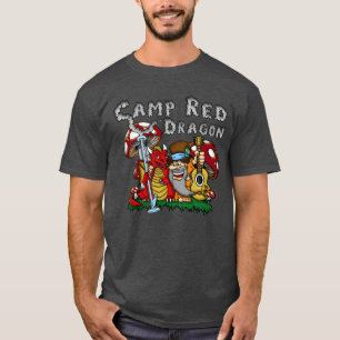Camiseta Dragón Rojo Campamento 2025 A.C. Carbón D/S T-Shir