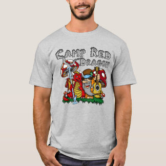 Camiseta Dragón Rojo Campamento 2025 A.C. Gray D/S T-Shirt