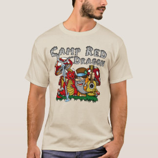 Camiseta Dragón Rojo Campamento 2025 A.C. Khaki D/S T-Shirt