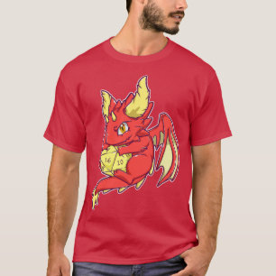 Camiseta Dragón rojo con D20