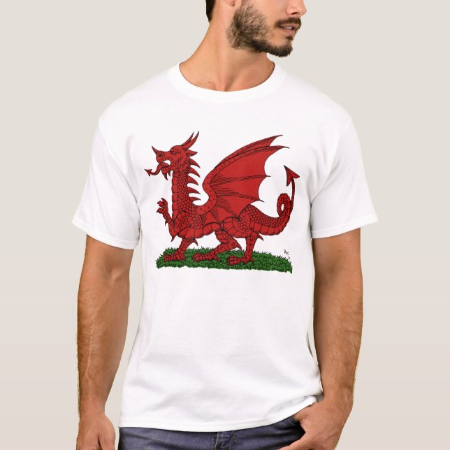 Camiseta Dragón Rojo de Gales (Anverso)