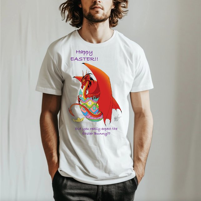 Camiseta Dragón rojo de huevo de Pascua (Subido por el creador)