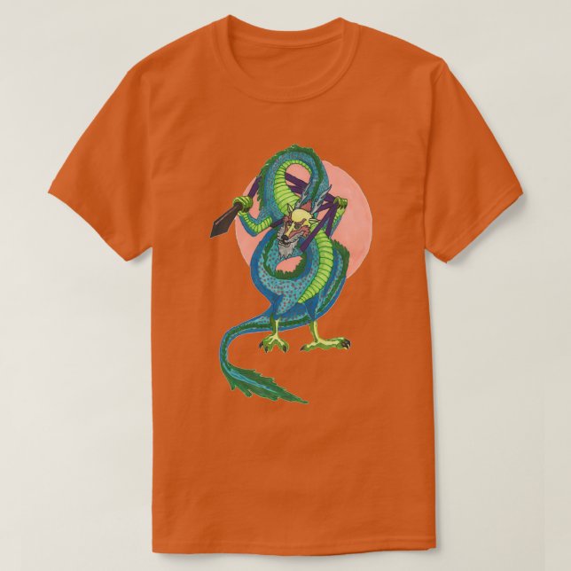 Camiseta Dragón Ropedart Asia Oriental Regalo Halloween Day (Diseño del anverso)