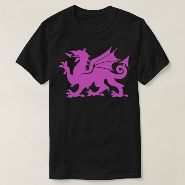 Camiseta Dragón rosa (Diseño del anverso)