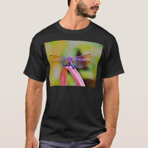 Camiseta Dragón rosa arcoiris brillante