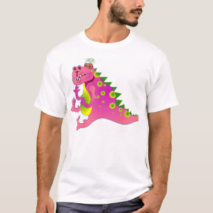 Camiseta Dragón rosado