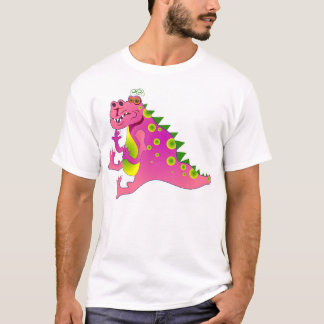 Camiseta Dragón rosado