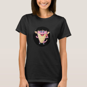 Camiseta Dragón Rosado Y Su Vela De Lollipop Primer Día De 