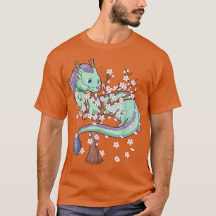 Camiseta Dragón sakura japonés florece cerezo Sakura flor