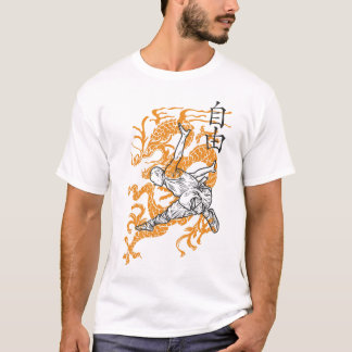 Camiseta Dragon Shaolin Artistic Print On Demand