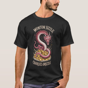 Camiseta Dragón Sizzle de Wonton Gráfico Charlie’s Drizzle