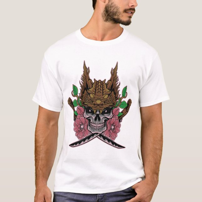 Camiseta Dragon Skull Samurai (Anverso)