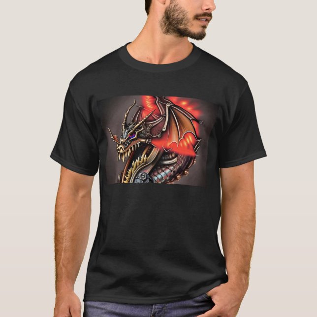 Camiseta Dragón Steampunk (Anverso)